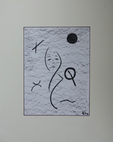 Рисунок под названием "sans titre 4" - Sophie Agogué, Подлинное произведение искусства, Древесный уголь