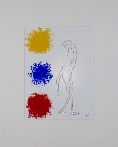 Dessin intitulée "Lui c'est bill !" par Sophie Agogué, Œuvre d'art originale, Crayon