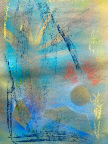 Картина под названием "Tranquille !" - Sophie Agogué, Подлинное произведение искусства, Рисунок распылителем краски