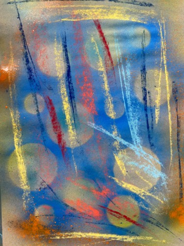 Картина под названием "splasch" - Sophie Agogué, Подлинное произведение искусства, Рисунок распылителем краски