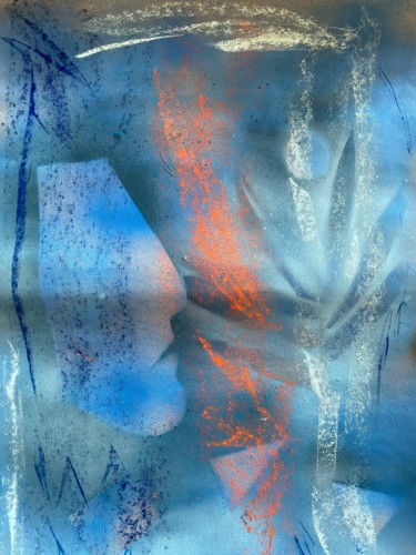 Painting titled "La période bleue 3" by Sophie Agogué, Original Artwork, Acrylic