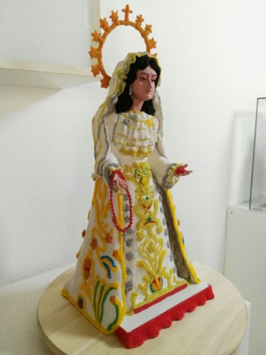Escultura titulada "Maria Santisima del…" por Agustin Gomez Fuentes, Obra de arte original, Plástico
