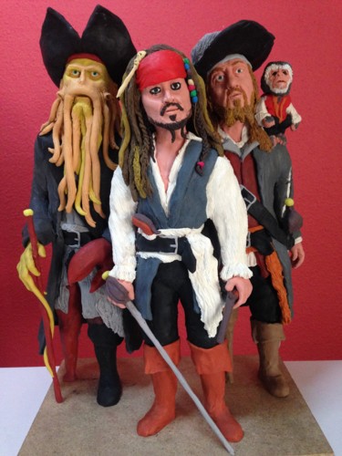 Escultura titulada "Piratas del Caribe" por Agustin Gomez Fuentes, Obra de arte original, Otro