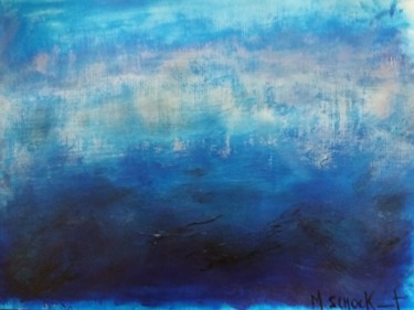 Peinture intitulée "blue" par Schock_art, Œuvre d'art originale, Acrylique