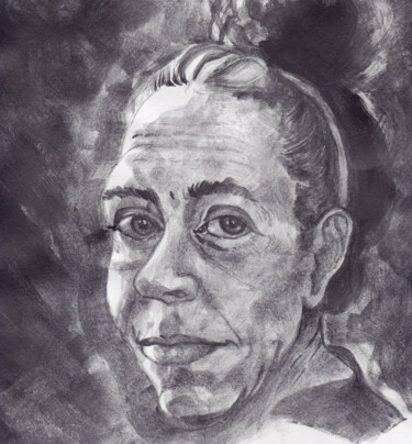 "The Portrait Of A F…" başlıklı Tablo Agostina Campisi tarafından, Orijinal sanat, Mürekkep