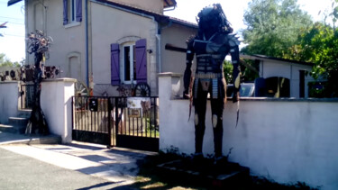 Sculpture titled "Predator" by Agostinho Dacunha, Original Artwork, Metals