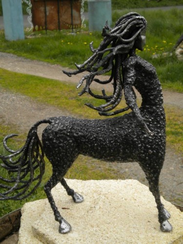 Sculpture titled "Centaure" by Agostinho Dacunha, Original Artwork, Metals