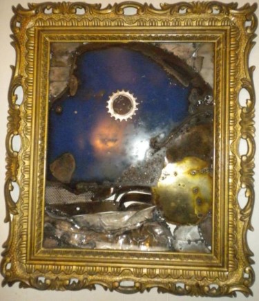 Γλυπτική με τίτλο "Ciel bleu" από Agostinho Dacunha, Αυθεντικά έργα τέχνης, Από ανοξείδωτο χάλυβα