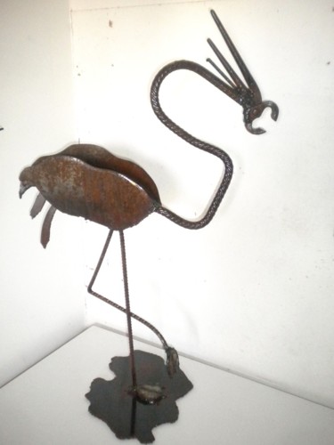 「Tenaille」というタイトルの彫刻 Agostinho Dacunhaによって, オリジナルのアートワーク, 金属