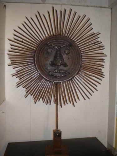 Sculpture intitulée "Soleil" par Agostinho Dacunha, Œuvre d'art originale, Métaux