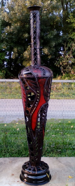Sculpture titled "Jarre" by Agostinho Dacunha, Original Artwork, Metals