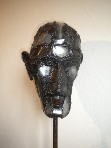 Sculpture titled "Atlante" by Agostinho Dacunha, Original Artwork, Metals