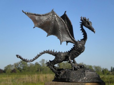 Sculpture intitulée "Dragon" par Agostinho Dacunha, Œuvre d'art originale, Métaux