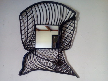 Sculpture intitulée "Miroir filet" par Agostinho Dacunha, Œuvre d'art originale, Métaux