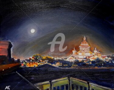 Painting titled "Санкт-Петербург" by Andrei Gudkov, Original Artwork, Oil