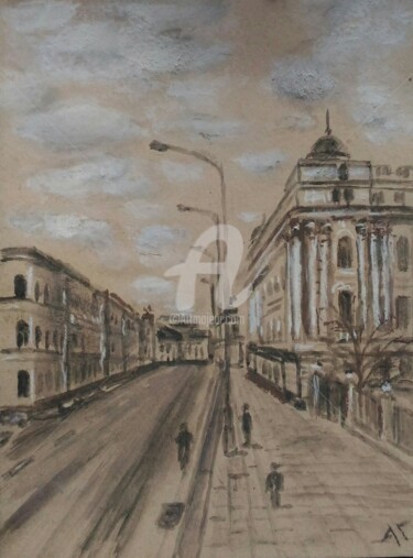 Drawing titled "Ленивка" by Andrei Gudkov, Original Artwork, Pastel