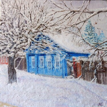 "А снег идёт..." başlıklı Tablo Андрей Гудков tarafından, Orijinal sanat, Petrol