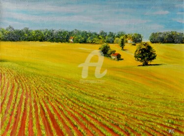 Картина под названием "Начало лета 1" - Андрей Гудков, Подлинное произведение искусства, Масло