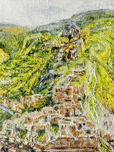 Картина под названием "Развалины" - Андрей Гудков, Подлинное произведение искусства, Масло