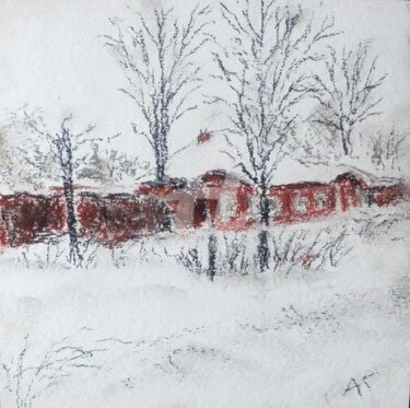 Рисунок под названием "в Верее" - Андрей Гудков, Подлинное произведение искусства, Древесный уголь