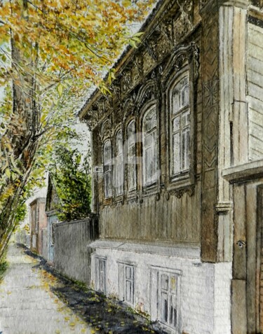 Painting titled "Боровские узоры." by Andrei Gudkov, Original Artwork