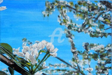Картина под названием "Весна" - Андрей Гудков, Подлинное произведение искусства, Темпера