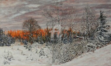 Картина под названием "Ноябрь" - Андрей Гудков, Подлинное произведение искусства, Темпера