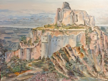 Painting titled "Château de Crussol" by Alla Hryshchuk (Aida Allay), Original Artwork, Acrylic