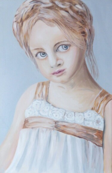 Painting titled "Fille" by Alla Hryshchuk (Aida Allay), Original Artwork, Oil