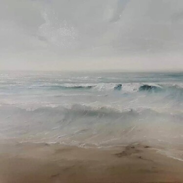 Картина под названием "seascape" - Andrea Muceku, Подлинное произведение искусства, Масло