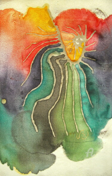 Malerei mit dem Titel "506_Farbkomposition…" von Cb, Original-Kunstwerk, Andere