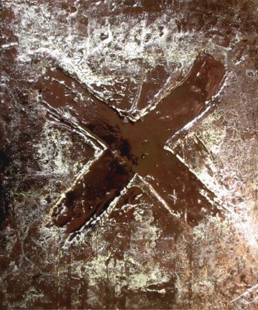 Peinture intitulée "X" par A Guerard, Œuvre d'art originale, Acrylique