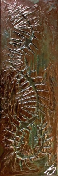 Peinture intitulée "oilsnake" par A Guerard, Œuvre d'art originale, Acrylique