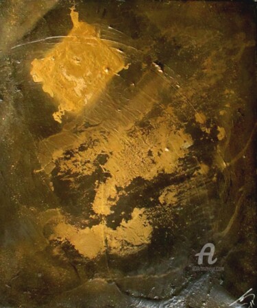 Peinture intitulée "Gold" par A Guerard, Œuvre d'art originale, Acrylique