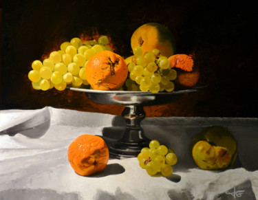 Malerei mit dem Titel "delicatesse" von Gilles Aguilera, Original-Kunstwerk, Öl