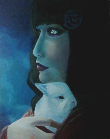 Painting titled "conejita.jpg" by Agustin, Original Artwork, Oil