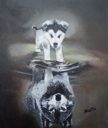 Painting titled "lobito.jpg" by Agustin, Original Artwork, Oil