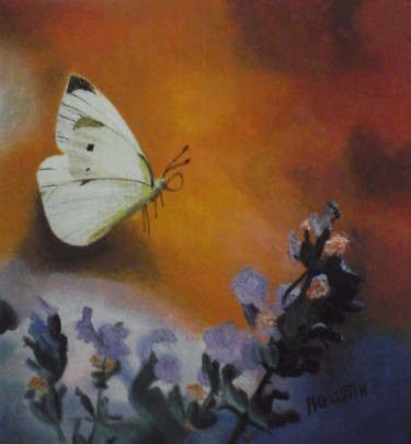 Pintura titulada "serie-mariposa-a18.…" por Agustin, Obra de arte original, Oleo