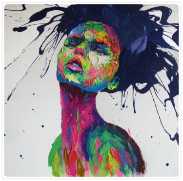 Michelle Peinture intitulée "Michelle" par Agusil, Œuvre d'art originale, Acrylique Monté sur Châssis