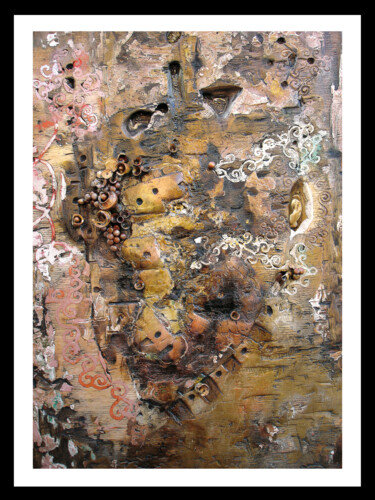 Γλυπτική με τίτλο "Génesis" από Agustín García-Espina Martínez, Αυθεντικά έργα τέχνης, Ξύλο Τοποθετήθηκε στο Ξύλινο φορείο σ…