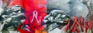 Pintura titulada "Grito de la Humanid…" por Agustin Rojas Baca, Obra de arte original, Oleo