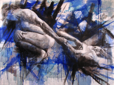 Malerei mit dem Titel "azul-200x150cm-jpgw…" von Agustin Rojas Baca, Original-Kunstwerk
