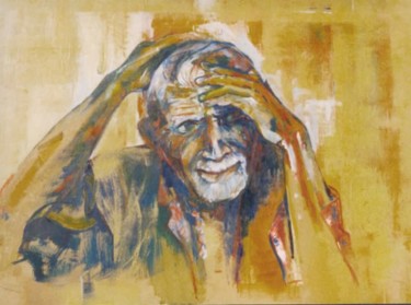 Pintura titulada "El viejo" por Agustina Piacentini, Obra de arte original