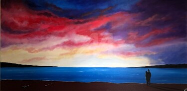 passionate-sunset.jpg Painting titled "passionate-sunset.j…" by Aisha Haider, Original Art, Acrylic