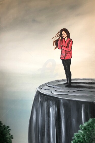 Painting titled "My Moment" by Aisha Haider, Original Artwork, Acrylic