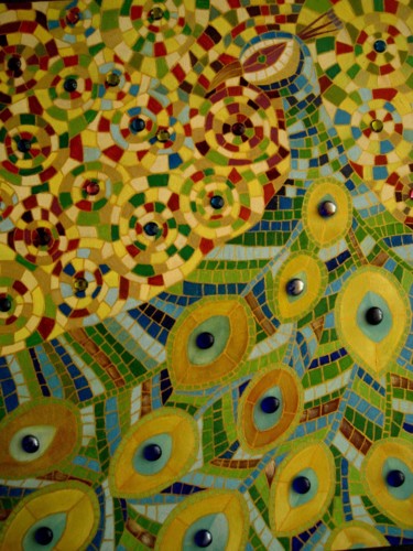 Malerei mit dem Titel "Tile" von Zhiwan Mohammadi, Original-Kunstwerk, Öl