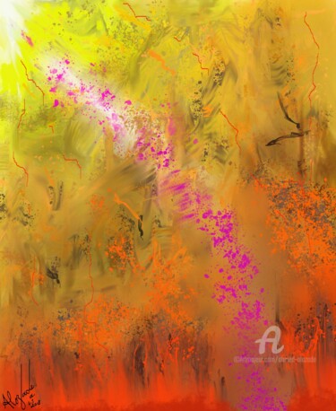 Digital Arts titled "Dynamism-of-layers-…" by Ahmed Alozade, Original Artwork, Digital Painting