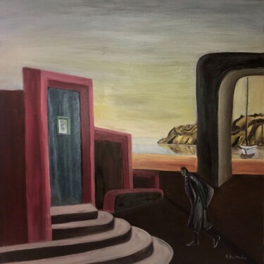 Картина под названием "Door of Repentance…" - Ahmed Barrada, Подлинное произведение искусства, Акрил