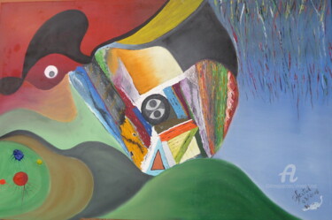 Painting titled "carcasse.jpg" by Ahmed Fertat, Original Artwork, Oil