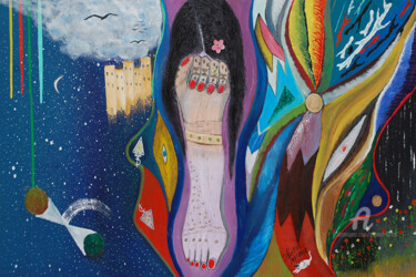 Peinture intitulée "mirage" par Ahmed Fertat, Œuvre d'art originale, Autre